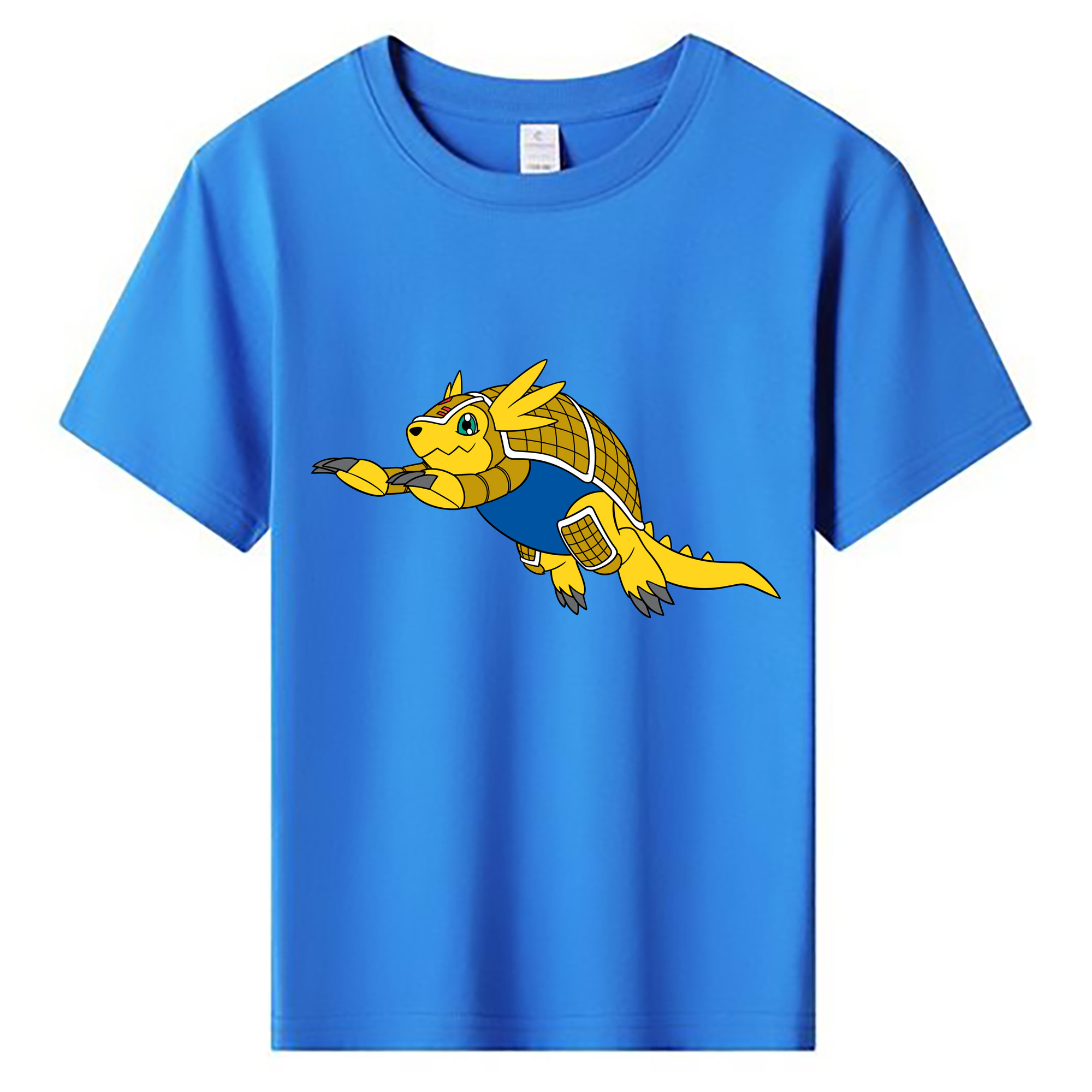 （画像用） Digimon デジタルモンスター/デジモン 綿100％キッズTシャツ（フロントプリント）